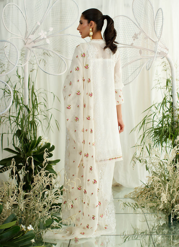 ROSETTE IVORY SHIRT AND DUPATTA